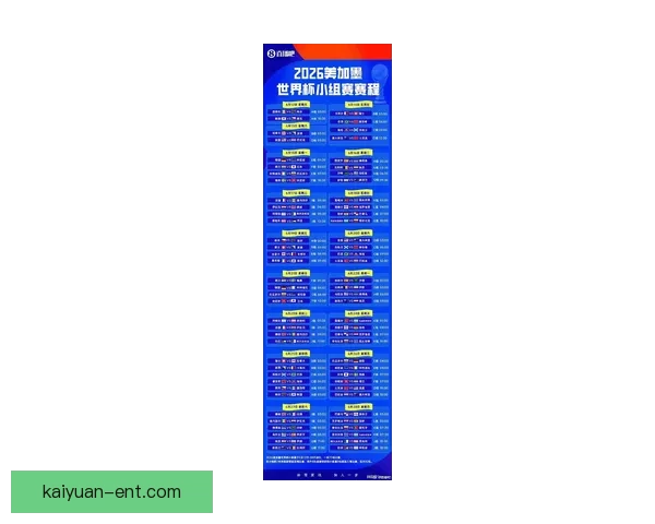 2026世界杯赛程全解析全球焦点赛事精彩对决一览